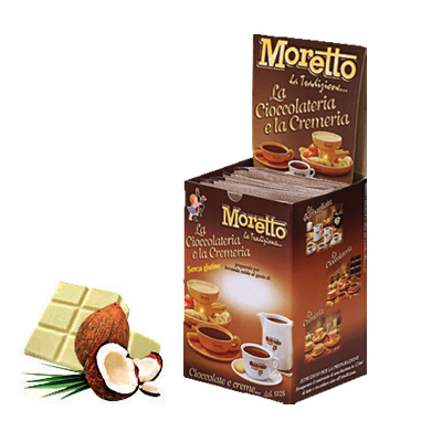 Čokoláda Moretto Biela - Kokos 12x30g