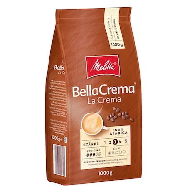 Melitta BellaCrema LaCrema zrnková káva 1kg