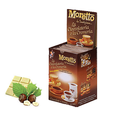 Čokoláda Moretto Biela - Oriešok 12x30g